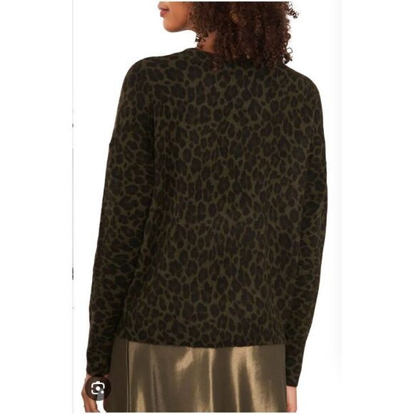 Vince Camuto Elegant Leopard Print Sweater, size 1X - Picture 2 of 8